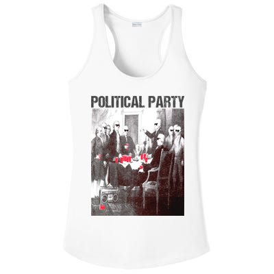 Political Party Shades & Red Cups Funny Political Ladies PosiCharge Competitor Racerback Tank