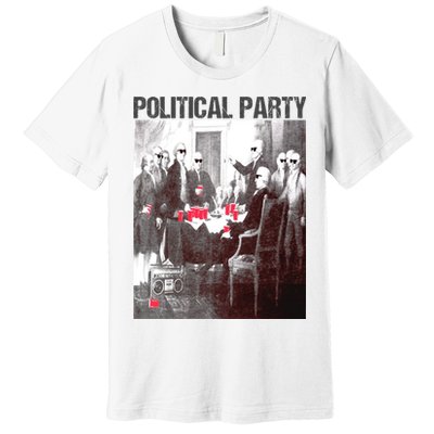 Political Party Shades & Red Cups Funny Political Premium T-Shirt