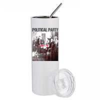 Political Party Shades & Red Cups Funny Political Stainless Steel Tumbler