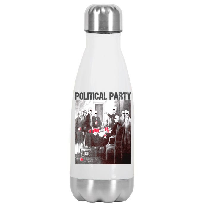 Political Party Shades & Red Cups Funny Political Stainless Steel Insulated Water Bottle