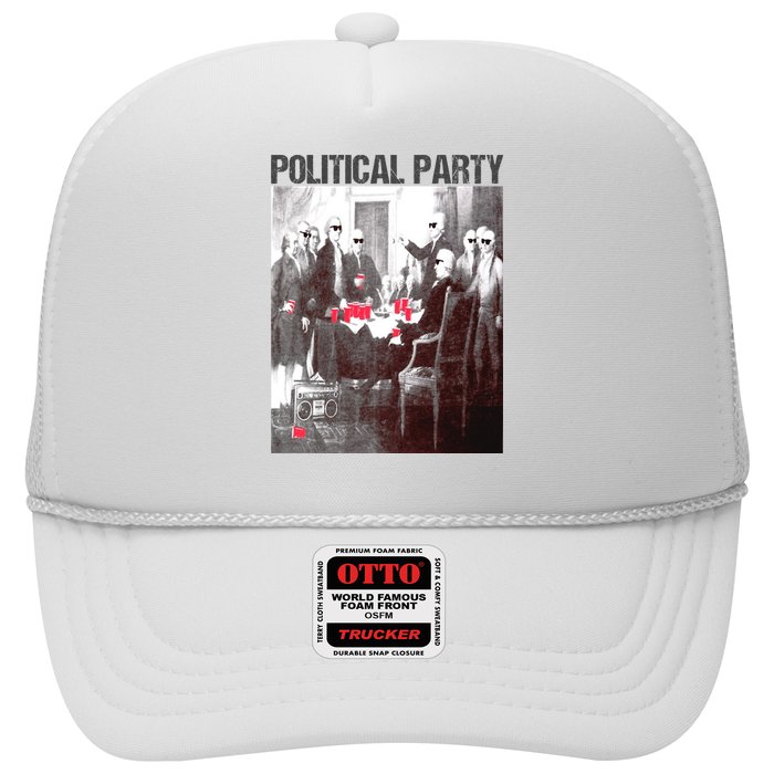 Political Party Shades & Red Cups Funny Political Trucker Hat