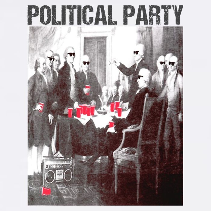 Political Party Shades & Red Cups Funny Political Trucker Hat