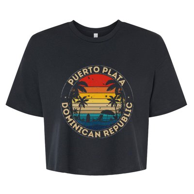 Puerto Plata Souvenir Dominican Republic Reminder Bella+Canvas Jersey Crop Tee