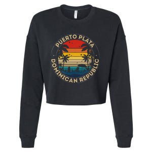 Puerto Plata Souvenir Dominican Republic Reminder Cropped Pullover Crew