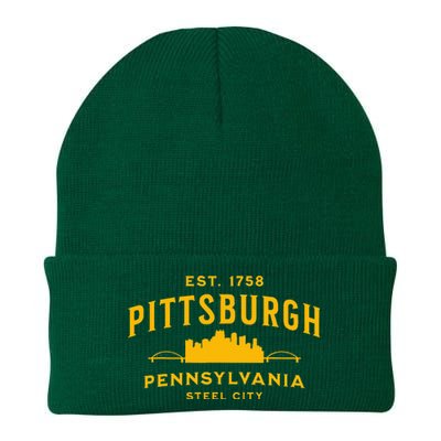 Pittsburgh Pennsylvania Steel City Skyline Bridges Home 412 Knit Cap Winter Beanie