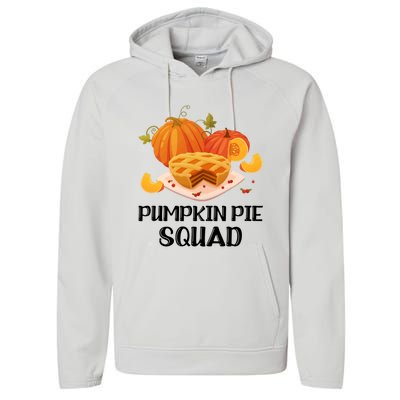 Pumpkin Pie Squad Funny Thanksgiving Day Gift Performance Fleece Hoodie