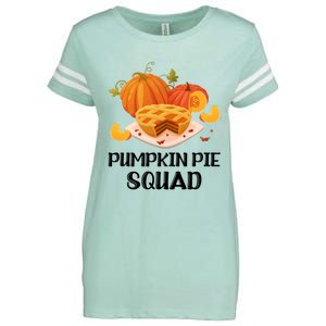 Pumpkin Pie Squad Funny Thanksgiving Day Gift Enza Ladies Jersey Football T-Shirt