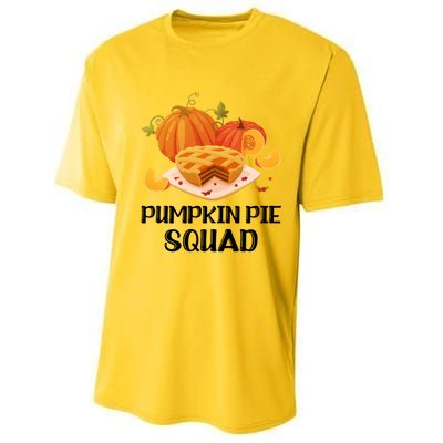 Pumpkin Pie Squad Funny Thanksgiving Day Gift Performance Sprint T-Shirt