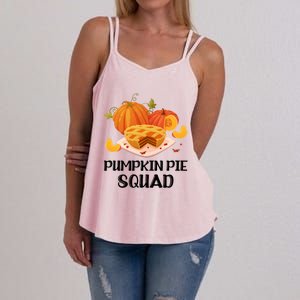 Pumpkin Pie Squad Funny Thanksgiving Day Gift Women's Strappy Tank