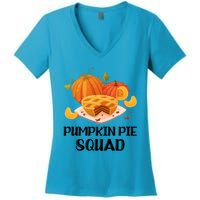 Pumpkin Pie Squad Funny Thanksgiving Day Gift Women's V-Neck T-Shirt