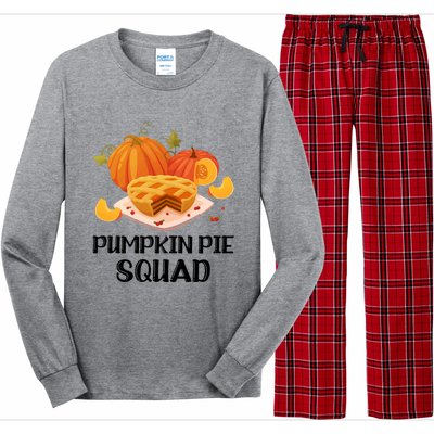 Pumpkin Pie Squad Funny Thanksgiving Day Gift Long Sleeve Pajama Set