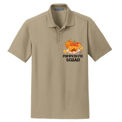 Pumpkin Pie Squad Funny Thanksgiving Day Gift Dry Zone Grid Polo