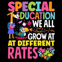 Paraeducator Paraprofessional SPED Teacher Special Education Flat Bill Trucker Hat