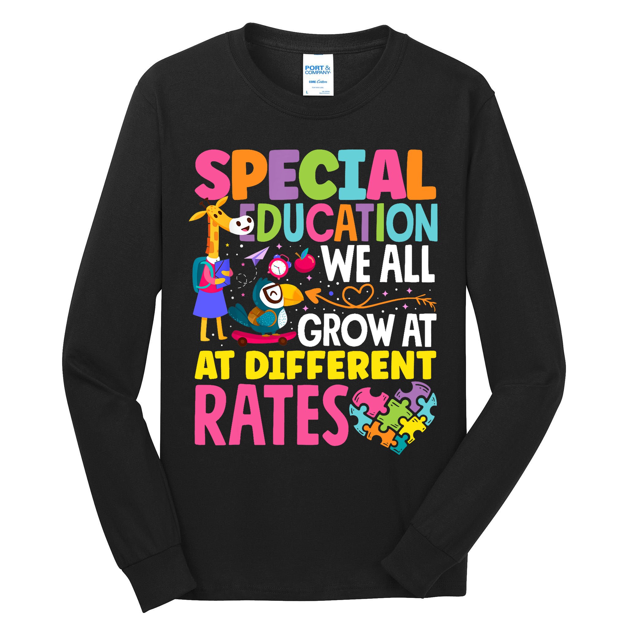 Paraeducator Paraprofessional SPED Teacher Special Education Tall Long Sleeve T-Shirt