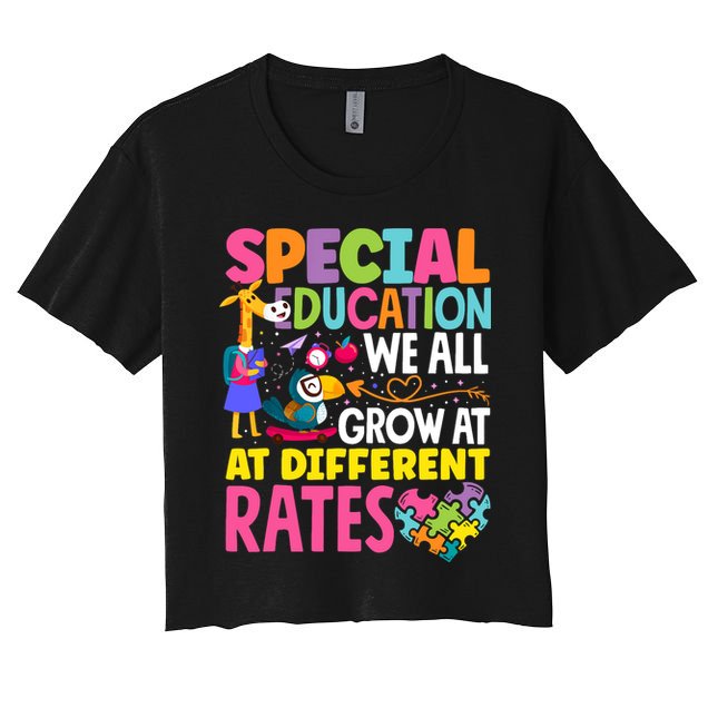 Paraeducator Paraprofessional SPED Teacher Special Education Women's Crop Top Tee