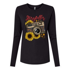 Photographer Photography Storyteller Camera Gift Womens Cotton Relaxed Long Sleeve T-Shirt