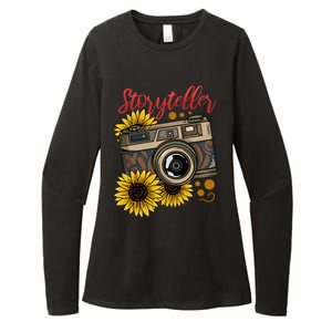 Photographer Photography Storyteller Camera Gift Womens CVC Long Sleeve Shirt