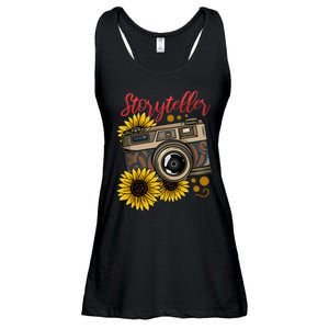 Photographer Photography Storyteller Camera Gift Ladies Essential Flowy Tank