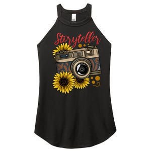 Photographer Photography Storyteller Camera Gift Women's Perfect Tri Rocker Tank