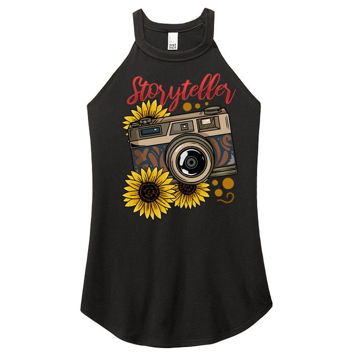 Photographer Photography Storyteller Camera Gift Women's Perfect Tri Rocker Tank