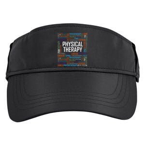 PT Physical Therapy Gift Words Therapist Month Adult Drive Performance Visor