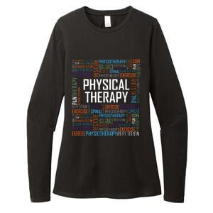 PT Physical Therapy Gift Words Therapist Month Womens CVC Long Sleeve Shirt