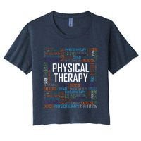 PT Physical Therapy Gift Words Therapist Month Women's Crop Top Tee