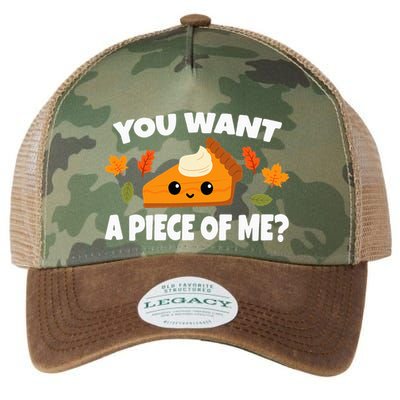Pumpkin Pie Thanksgiving You Want A Piece Of Me Legacy Tie Dye Trucker Hat