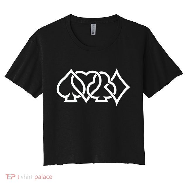 Poker Player Texas Hold'Em Poker Crop Top