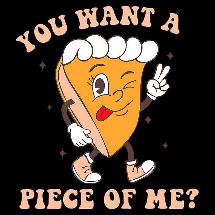 Pumpkin Pie Thanksgiving You Want A Piece Of Me Cute Funny Sustainable Bucket Hat