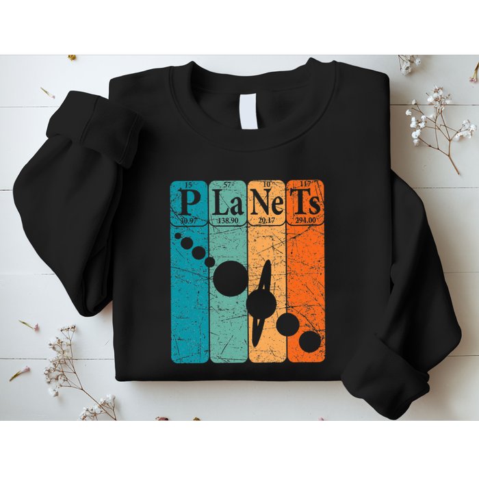 Planets Periodic Table Elements Solar System Planets Sweatshirt