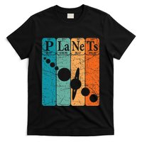 Planets Periodic Table Elements Solar System Planets T-Shirt