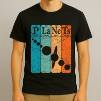 Planets Periodic Table Elements Solar System Planets T-Shirt