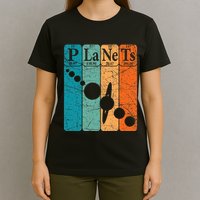 Planets Periodic Table Elements Solar System Planets T-Shirt
