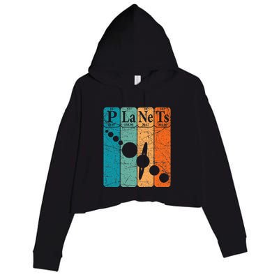 Planets Periodic Table Elements Solar System Planets Crop Fleece Hoodie