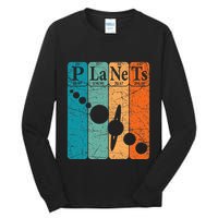 Planets Periodic Table Elements Solar System Planets Tall Long Sleeve T-Shirt