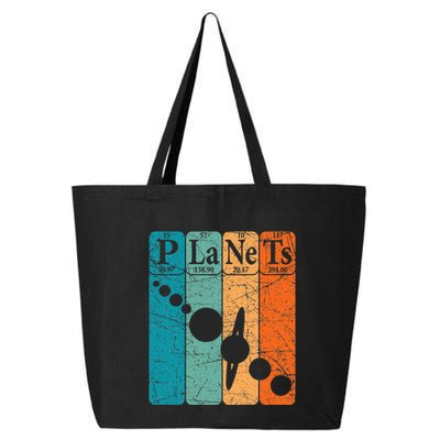 Planets Periodic Table Elements Solar System Planets 25L Jumbo Tote