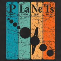 Planets Periodic Table Elements Solar System Planets 25L Jumbo Tote