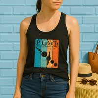 Planets Periodic Table Elements Solar System Planets Womens Tank Top
