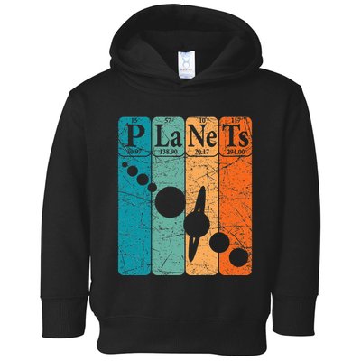 Planets Periodic Table Elements Solar System Planets Toddler Hoodie