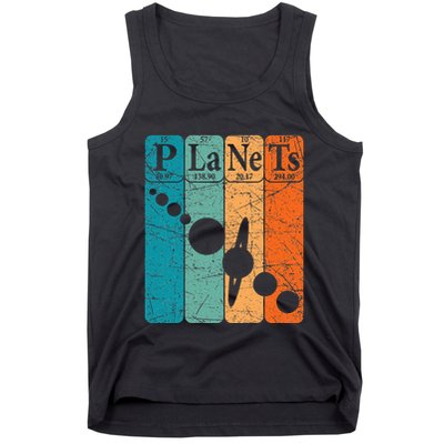 Planets Periodic Table Elements Solar System Planets Tank Top