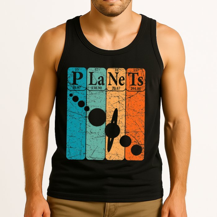 Planets Periodic Table Elements Solar System Planets Tank Top