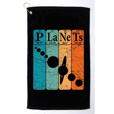 Planets Periodic Table Elements Solar System Planets Golf Towel