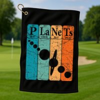 Planets Periodic Table Elements Solar System Planets Golf Towel