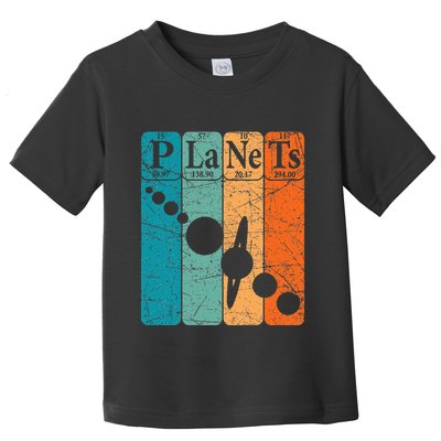 Planets Periodic Table Elements Solar System Planets Toddler T-Shirt