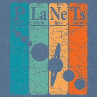 Planets Periodic Table Elements Solar System Planets Garment-Dyed Sweatshirt