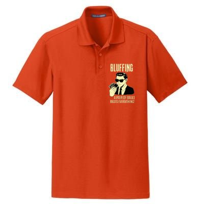 Poker Player Texas HoldEm Night Bluffing Funny Poker Dry Zone Grid Polo