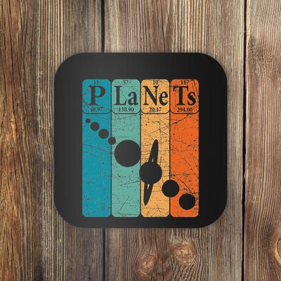 Planets Periodic Table Elements Solar System Planets Coaster