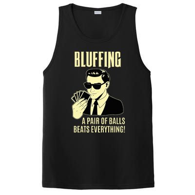 Poker Player Texas HoldEm Night Bluffing Funny Poker PosiCharge Competitor Tank