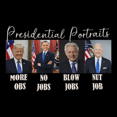 Presidential Portraits Trump Obama Bush T-Shirt